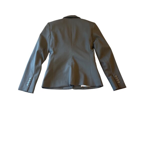 Express Womens Black Boyfriend Blazer Size 4 Polka Dot Lining Office Neutral - Picture 5 of 5